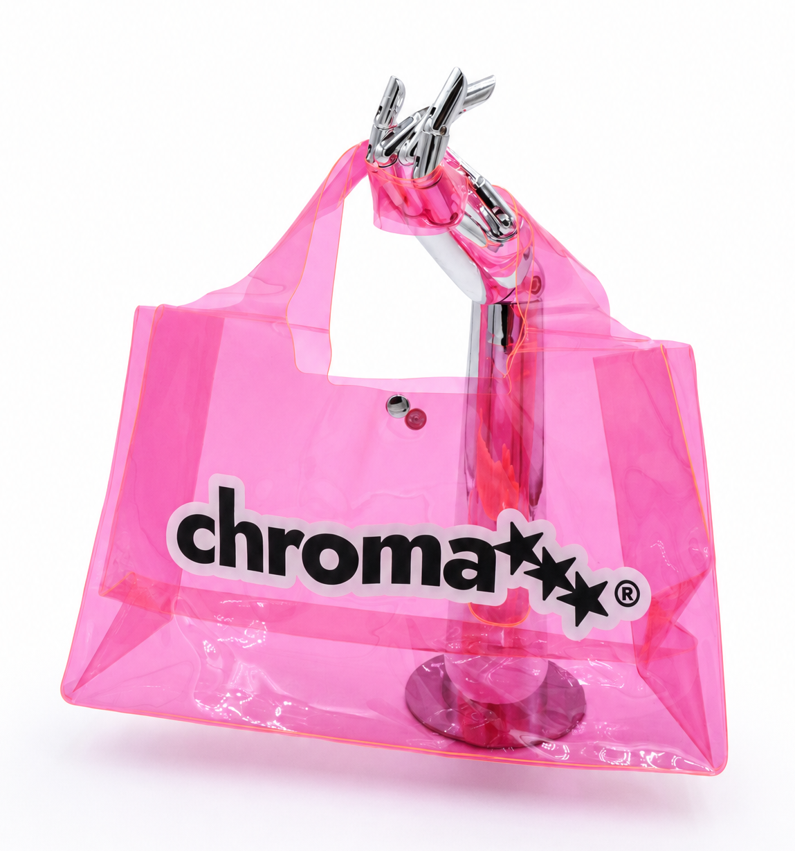 signature pink jelly tote